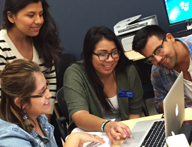 Students being taught by Intern
